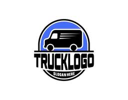 logistik bil lastbil transport ordmärke logotyp design vektor ikon illustrationer.