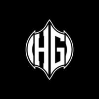 hg Brief Logo. hg kreativ Monogramm Initialen Brief Logo Konzept. hg einzigartig modern eben abstrakt Vektor Brief Logo Design.