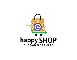 online Einkaufen und E-Commerce Logo vektor