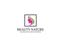 naturlig kvinnor logotyp för skönhet salong, spa, kosmetisk, och hud vård. lyx feminin mall. vektor