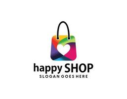 Logo Tasche Design online Einkaufen durch idealis vektor