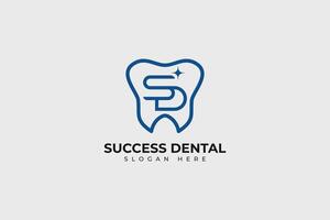 sd letztere Dental Logo und Symbol vektor