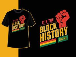 typografi årgång svart historia månad t skjorta design med svart historia Citat och vektor form