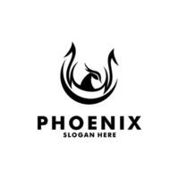 Phönix Flügel Logo Tier abstrakt, Luxus Phönix Logo Illustration Vorlage vektor