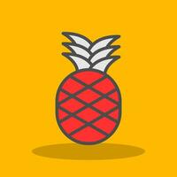 Ananas-Vektor-Icon-Design vektor