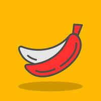Bananen-Vektor-Icon-Design vektor