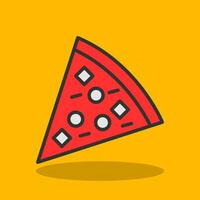 Pizza-Vektor-Icon-Design vektor