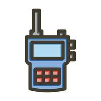 walkie prat vektor tjock linje fylld färger ikon för personlig och kommersiell använda sig av.