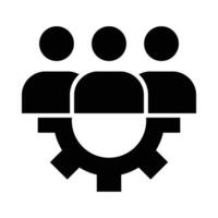 Belegschaft Vektor Glyphe Symbol zum persönlich und kommerziell verwenden.