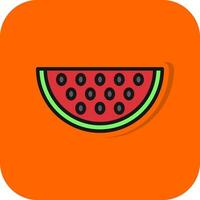 Wassermelonen-Vektor-Icon-Design vektor