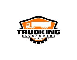 snabb lastbil leverans logotyp för logistisk logotyp företag vektor