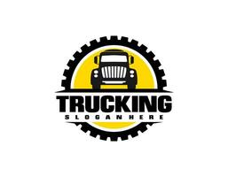 lastbil logotyp, frakt logotyp, leverans frakt lastbilar, logistisk vektor