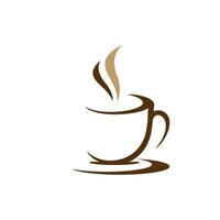 Kaffeetasse-Logo-Vorlage vektor