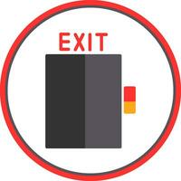 Exit-Vektor-Icon-Design vektor