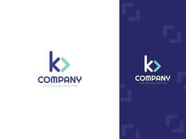 Brief k mit Code Symbol Logo Design, Entwicklung Unternehmen Logo Design vektor