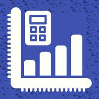 Taschenrechner mit Graph Vektor Symbol