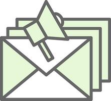 E-Mail-Marketing-Vektor-Icon-Design vektor