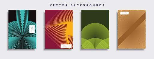 Minimale Vector-Cover-Designs. Zukünftige Plakatschablone. vektor