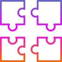 Puzzle-Vektor-Icon-Design vektor
