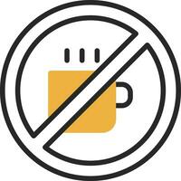 Nej kaffe vektor ikon design