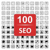 Satz von Vector SEO Search Engine Optimization Icons