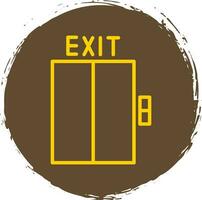 Exit-Vektor-Icon-Design vektor