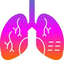 Lunge Krankheiten Vektor Symbol Design