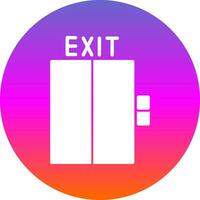 Exit-Vektor-Icon-Design vektor