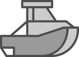 leksak båt vektor ikon design
