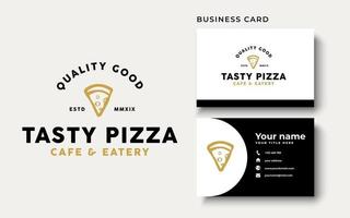 pizza vintage typografi etiketter, emblem, logotyp mallar vektor