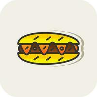 Hot-Dog-Vektor-Icon-Design vektor