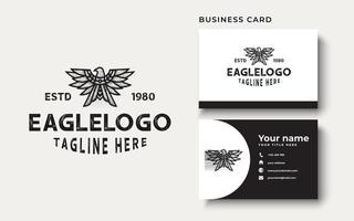 Vintage Adler-Emblem-Logo-Vorlage vektor