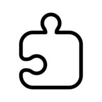 Puzzle Stück Symbol Vektor Symbol Design Illustration