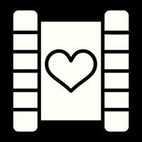 kärlek berättelse film vektor ikon