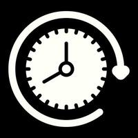 Uhr mit Pfeil Vektor Symbol