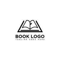 Buch Logo Design. isoliert im Weiß Hintergrund. Buch Symbol. modern Design. Vektor Illustration