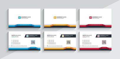 kreativa och moderna visitkortsmall. brevpapper design, platt design, tryckmall, vektorillustration. vektor