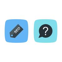 Satz von Vector SEO Search Engine Optimization Icons