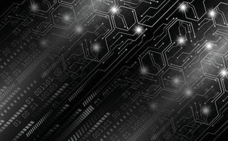 Cyber Circuit Future Technology Konzept Hintergrund vektor