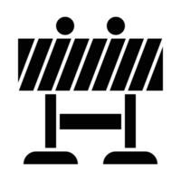 Barriere Vektor Glyphe Symbol zum persönlich und kommerziell verwenden.
