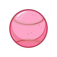 Utrustning baseboll boll tecknad serie vektor illustration