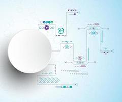 Vektorhintergrund im Konzept der Technologie. vektor