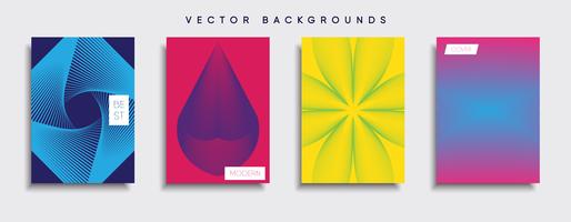 Minimale Vector-Cover-Designs. Zukünftige Plakatschablone. vektor
