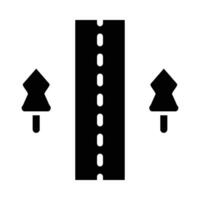 unversiegelt Straße Vektor Glyphe Symbol zum persönlich und kommerziell verwenden.