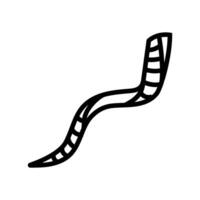 shofar horn jewish linje ikon vektor illustration