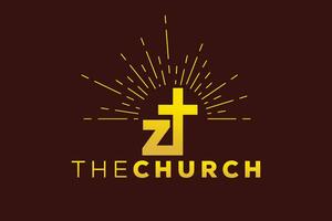 modisch und Fachmann Brief z Kirche Zeichen Christian und friedlich Vektor Logo Design