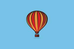 heiß Luft Ballon Vektor Illustration. Luft Transport Objekt Symbol Konzept. Grafik isoliert bunt Flugzeug. Ballon Festival. Luft Ballon Vektor Design.