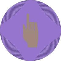 Vektorsymbol mit erhobenem Finger vektor