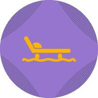 kälke med sittplats vektor ikon