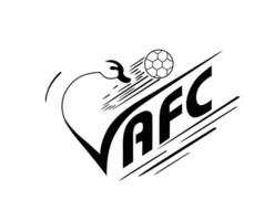 valenciennes fc symbol klubb logotyp svart ligue 1 fotboll franska abstrakt design vektor illustration